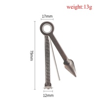 Outil 3-en-1 pour pipe en acier inoxydable pliable – Accessoires pour pipe à fumer : tasseur, grattoir, cure-pipe, couteau de nettoyage portable
