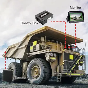 Truck Radar Proximity Sensor Warning System With AHD Camera And 7 Inch Monitor