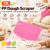Grattoir à pâte en plastique PP Jinke, outil de découpe pour pâtisserie, crème, décoration de gâteaux, bol multifonctionnel, qualité alimentaire, antiadhésif