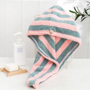 Corail japonais épaissi, mignon, absorption d'eau, séchage rapide, <span class=keywords><strong>cheveux</strong></span> rayés, bonnet de bain/douche, serviettes en <span class=keywords><strong>microfibre</strong></span>, <span class=keywords><strong>cheveux</strong></span> - Product Image 6