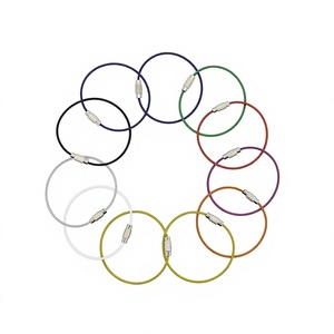 YIWANG Factory Direct 150mm Color Stainless Steel Wire <b>Keychains</b> - Product Image 2