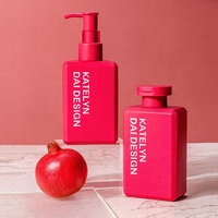 Emballage givré de couleur personnalisée en plastique PE de haute qualité bouteilles de pompe de shampooing vides 200ml 300ml 400ml bouteille de lotion douce au toucher