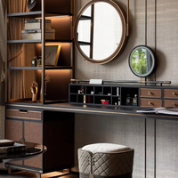 Ensemble de meubles de chambre principale de luxe sur mesure Songdesign pour villa, avec tête de lit LED et intégration Smart Home, durable