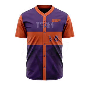 Camiseta de béisbol con impresión por sublimación personalizada, ropa deportiva en diferentes tamaños, uniforme inspirado en el último estilo - Product Image 3