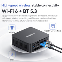 Mini PC Dual Gigabit LAN AMD Ryzen 5 6600H 6C/12T 4K Triple Display HD+DP+Type-C Grosir OEM Komputer Mini