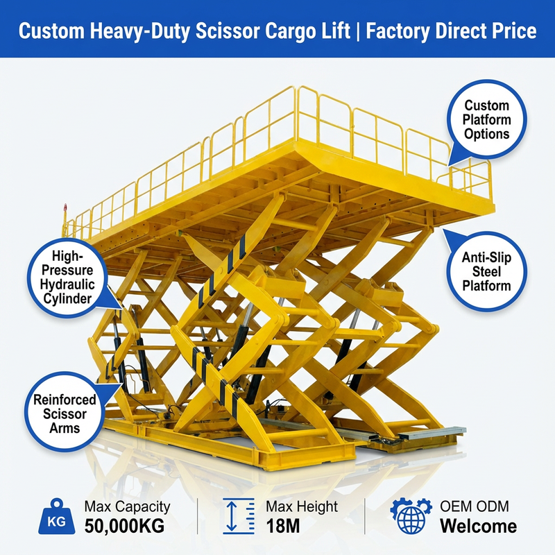 Customized Hydraulic Stationary Heavy Duty Scissor