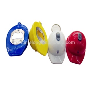 Mũ Bảo Hiểm Hình Chai Opener Keyring Keychain Với Ánh Sáng Led - Product Image 1