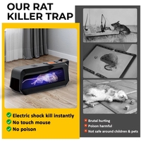 Piège à souris électrique sans danger et sans produits chimiques Piège à rongeurs électronique rechargeable pour l'intérieur et la maison-Pas de poison