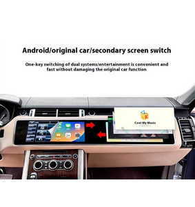 Écran interactif double 12,3/15,5 pouces, autoradio Android, navigation GPS, CarPlay pour Land Rover Range Rover Vogue Sport 2014-2019 - Product Image 3