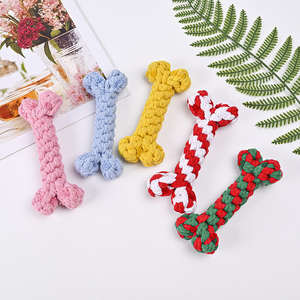 Giocattolo in corda di cotone per cani puro tessuto a mano in corda di intrattenimento resistente ai morsi per cani - Product Image 4