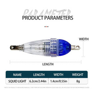 Pêche calmar leurre lumière <span class=keywords><strong>clignotant</strong></span> lampe LED <span class=keywords><strong>goutte</strong></span> profonde lumière sous-marine attirant appât pêche veilleuse sans batterie - Product Image 6