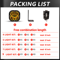 Barre lumineuse LED moderne de 42 pouces ambre pour tout-terrain 4x4 UTV, nouveau design, lumière longue portée 12V, adaptée aux vélos de plage, SUV, VTT