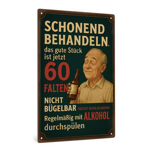Charmante deutsche Phrase Zinn Wand kunst Zeichen für Familie Wohnzimmer Wand dekor Ruhestand Charakter Geschenk - Product Image 1