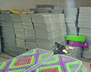 Современный проволочный сетчатый дверной коврик из нержавеющей стали, противоскользящий дизайн, новинка, узор для стильного входа в домашний отель, удобного домашнего использования - Product Image 6