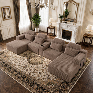 [Stock US] Canapé sectionnel moderne en velours en forme de U - <span class=keywords><strong>Ensemble</strong></span> de salon 3 pièces Expédition domestique aux États-Unis MOQ : 1 <span class=keywords><strong>ensemble</strong></span> - Product Image 5