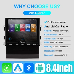 Navihua Hot Sale 8.4'' Android Car Stereo GPS Navigation Radio Car DVD Player <b>Auto</b> Head Unit Monitor for Porsche Macan 2014-2017 - Product Image 4