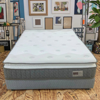 Enroulez dans une boîte matelas à ressorts ensachés lit king size avec taie d'oreiller matelas à ressorts intérieurs prix de gros bon marché