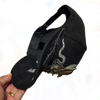 Casquettes de baseball en daim à 5 panneaux avec doublure en satin, Gorras Belicas ARCANGEL SAN MIGUEL BORDADO, fabricant de chapeaux personnalisés avec puce NFC, vente en gros