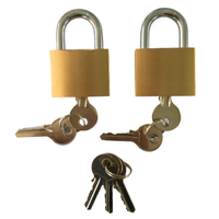 Cadenas en laiton trempé de haute sécurité antivol de bonne qualité à bas prix 50mm avec clé principale