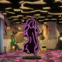 Lettres en relief LED RVB personnalisées à éclairage frontal pour la publicité de logos de magasins et de clubs, utilisables dans les espaces commerciaux (centres commerciaux, hôpitaux) IP54