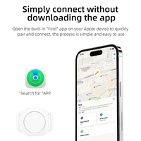 Localisateur intelligent sans fil portable anti-perte Airtag, pour IOS, avec longue durée de vie de la batterie et surveillance par application