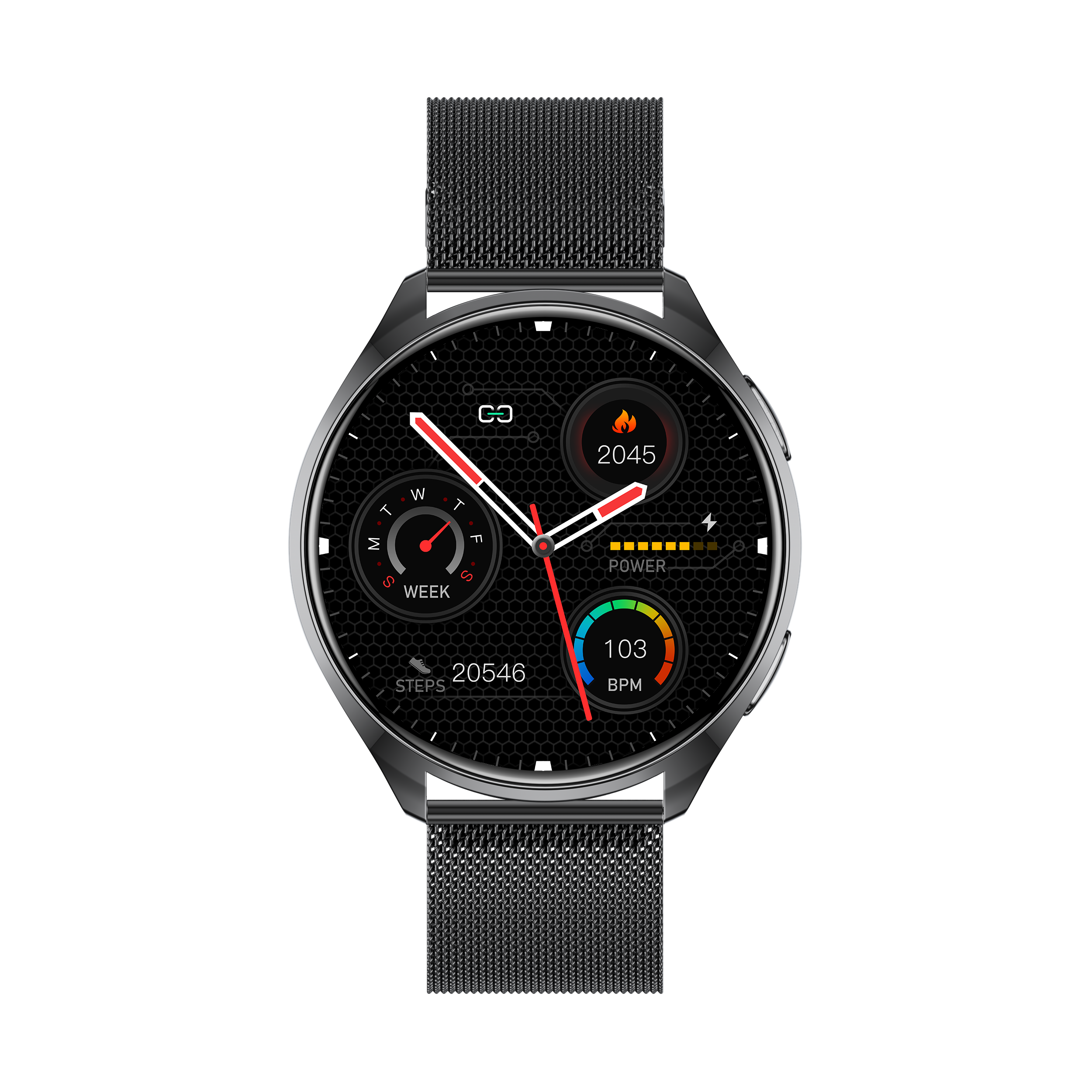 Cinturino in acciaio nero