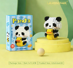 Blocs de construction micro Panda multi-positions mignons - Mini briques jouets avec accessoires pour un assemblage <span class=keywords><strong>DIY</strong></span> amusant et une décoration charmante - Product Image 5