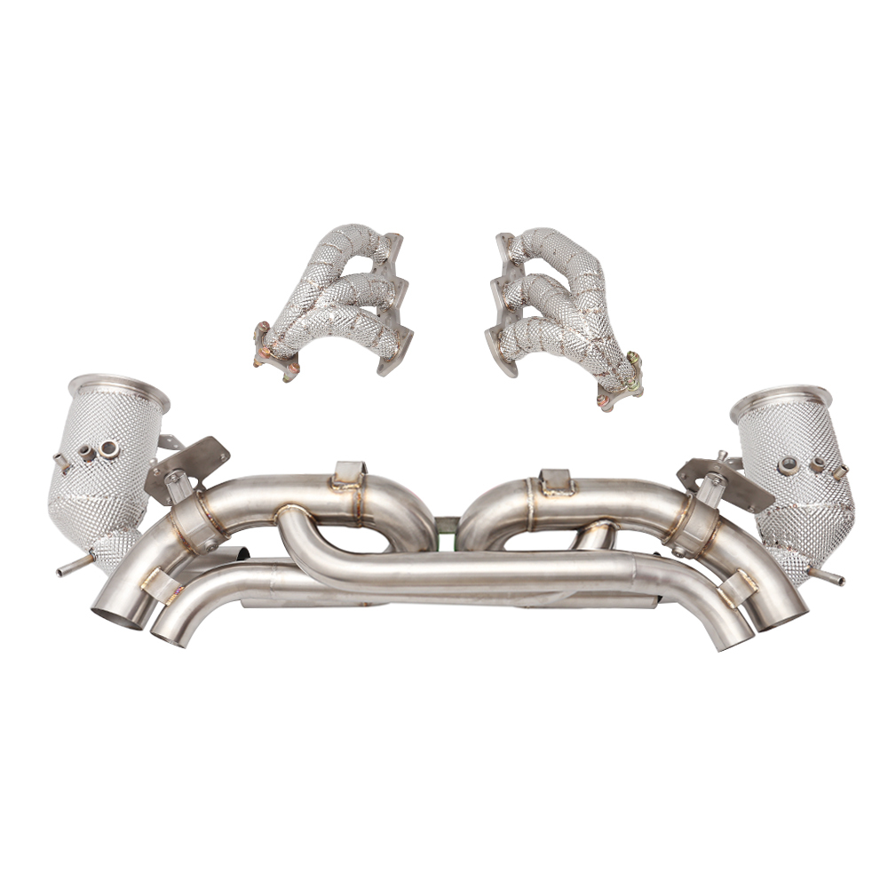 VantaFlow Performance Full Set Exhaust System for Porsche 911 992 Turbo/Turbo S 3.7T 2021-2026 T304 Manifold/Catted Downpipe/Catback
