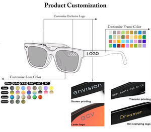 Nouvelles lunettes <span class=keywords><strong>de</strong></span> <span class=keywords><strong>soleil</strong></span> pour femmes, grande monture, UV400, élégantes, vintage, demi-monture - Product Image 6