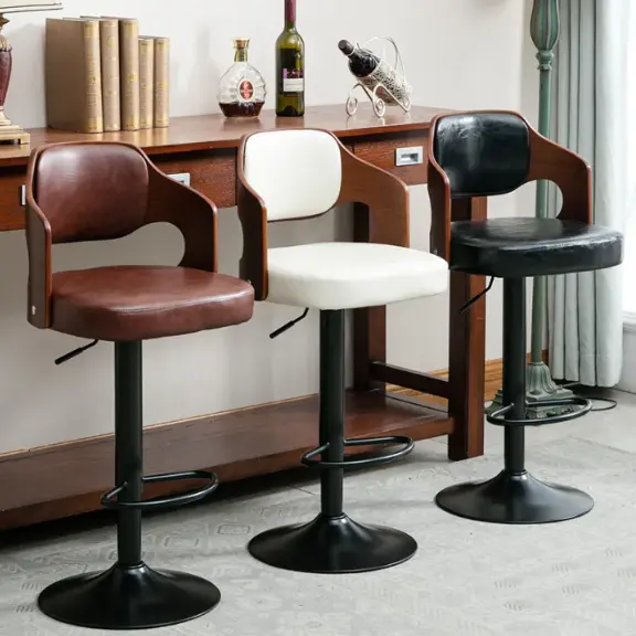 Регулируемый барный стул Прямая Заводская Продажа барной мебели в нордическом стиле барные стулья с металлическими ножками