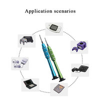 Commutateur tournevis pied de biche brosse pince à épiler kit d'outils d'ouverture pour NS joycon oled 3ds pro console de jeu outil de réparation jeu de tournevis