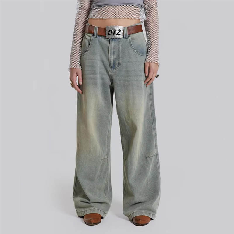 DiZNEW Streetwear Oversized Jeans Denim Women