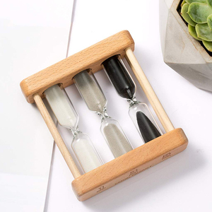 Nhà Máy Bán Buôn Thiết Kế Cổ Điển Đồng Hồ Để Bàn 3 Trong <span class=keywords><strong>1</strong></span> Gỗ Tea Sand <span class=keywords><strong>Timer</strong></span> <span class=keywords><strong>1</strong></span> 3 <span class=keywords><strong>5</strong></span> 7 Phút Cho Máy Pha Trà - Product Image 2