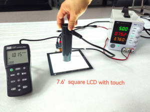 7.6 inch TFT Vuông <span class=keywords><strong>LCD</strong></span> Màn hình hiển thị với cảm ứng 800*800 và 1000 nit độ sáng cao vuông hiển thị quảng cáo thương mại - Product Image 5