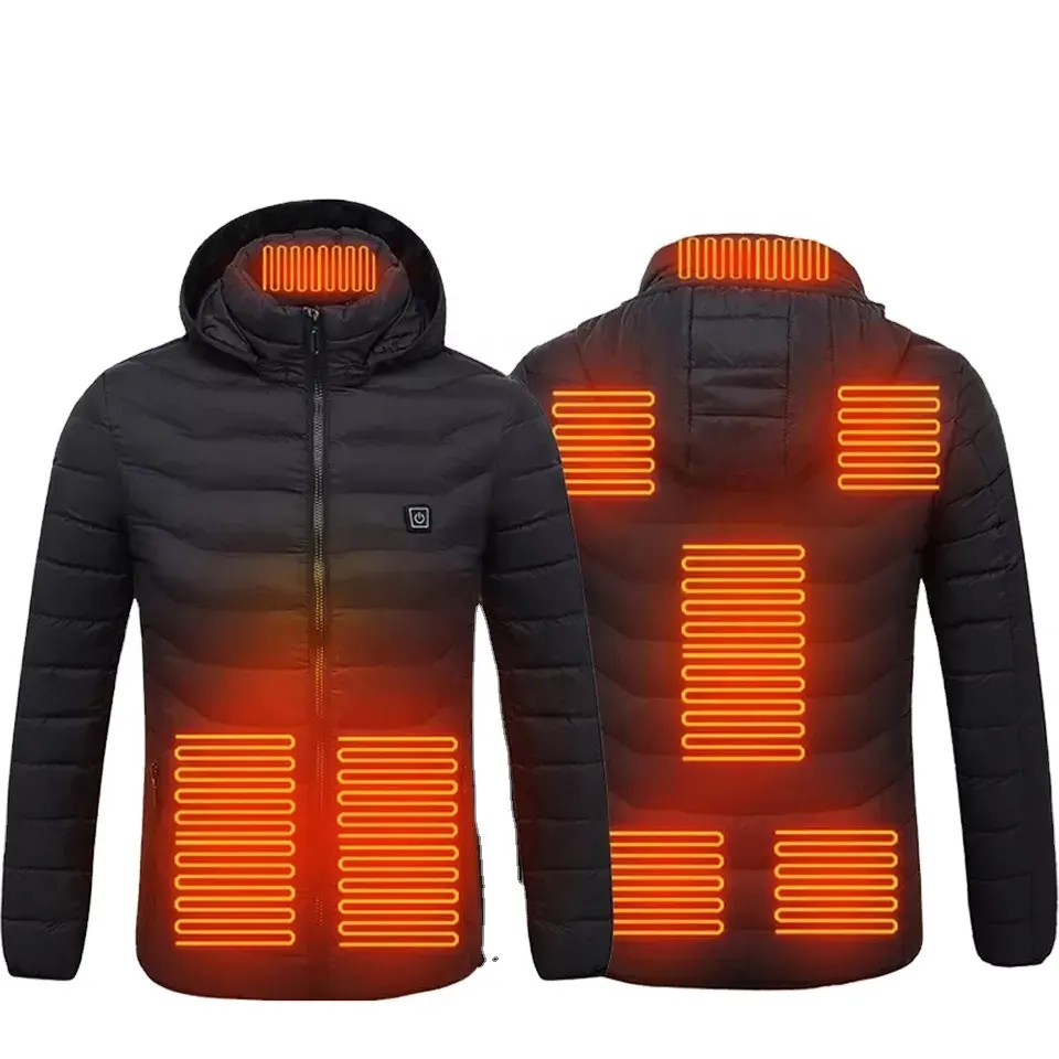 High Quality 9 Heating Zones USB Battery Thermal Electric Heated Jacket in Stock