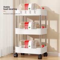 Chariot de rangement mobile à 4 niveaux de haute qualité pour salle de bain, toilettes, salon, cuisine et chambre à coucher, en vente