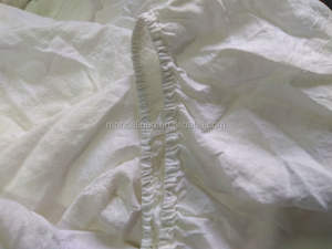 Sábana de lino francés de 14s x 14s/54x54, juego de sábanas planas lavadas a la piedra, bajera sábana ajustada y funda de almohada, 100% - Product Image 3