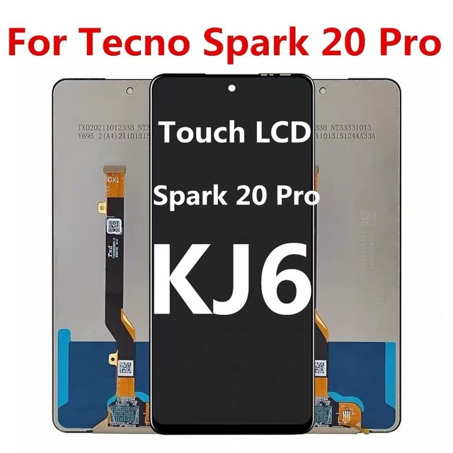 Factory Mobile Phone Lcd Touch Display Parts for Tecno Spark 20 KJ5 KJ5n Spark 20C BG7 BG7n Pantalla Replacement Digitizer