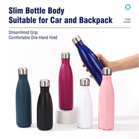 Bouteille d'eau sport isotherme sous vide, grande capacité, design bouteille Coca-Cola, gobelet en acier inoxydable, édition de luxe multifonction