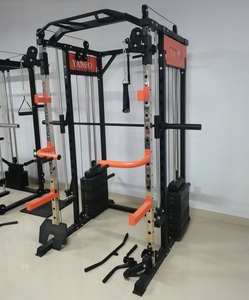 Attrezzatura da Palestra Domestica All-In-One Macchinario Multifunzione per Squat e Smith Machine con Power Rack Piastra per Esercizi e Trazione a Cavo - Product Image 4