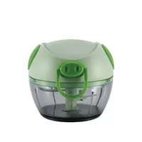 Mini Picador de Ajo Manual Multifuncional, Prensa de Chiles, Prensa de Ajo Manual de Plástico Ecológico con Cuchilla de Metal para el Hogar