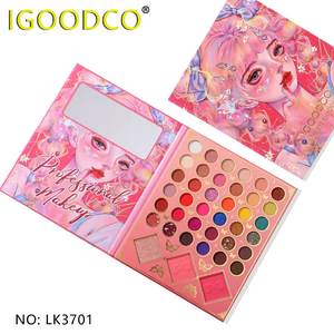 39 цветов Тени для век Прямая поставка с фабрики макияж под заказ Порошковые тени для век водостойкая Высокая пигментная палитра 2022 женский подарочный набор - Product Image 2