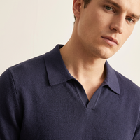Pull en cachemire et laine pour homme, pull polo à manches courtes en tricot, pulls en laine tricotés pour homme, pull pour homme