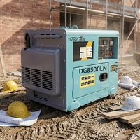 Générateur diesel 7000W, groupe électrogène portable silencieux 7KW, démarreur électrique, faible bruit, alimentation de secours ATS DG8500LN 50/60Hz