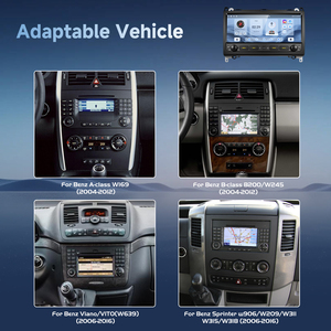 Radio para Auto Android Podofo de 9.3" para Mercedes-Benz Clase A/B W169 B200/W245, 4+64G, Carplay/Android Auto Inalámbrico, GPS/WiFi, USB, ODM - Product Image 2