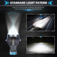 HYNBYZJ H1 H7 LED H8 HB3 9005 HB4 H11 Led Phares Ampoules 9012 6 côtés haute puissance Canbus 360 degrés Auto Lampe