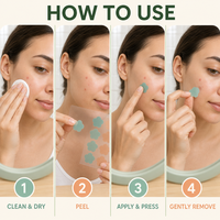 Patchs Hydrocolloïdes Coréens Personnalisés pour l'Acné et les Boutons – Autocollants Anti-imperfections à Guérison Rapide – Outil de Soin de la Peau