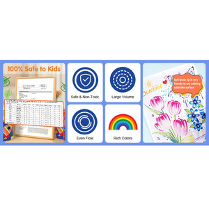 Stylos à peinture acrylique FOSKA, couleurs <span class=keywords><strong>pastel</strong></span> à base d'eau, pointe fine de 2 mm, marqueurs pour la peinture sur roche, la création de cartes, le bricolage et les fournitures artistiques - Product Image 5