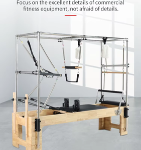 Custom stuio Pilates Reformer Balanced onal Yoga Fitness Roble madera Pilates Cadillac cama - Product Image 6
