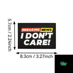 שובר טלאי morale חדשות עם עבור זרוע סיכה-על pvc רך גומי מים 3D עמיד משולש צורה גודל להתאמה אישית - Product Image 6